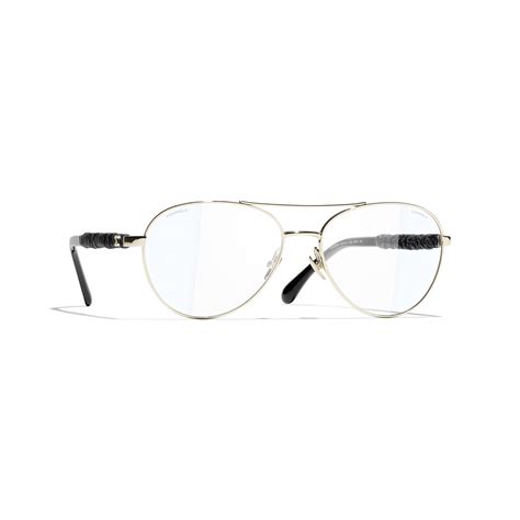 chanel 4243 sunglasses|Pilot Blue Light Glasses Metal & Calfskin Light Gold .